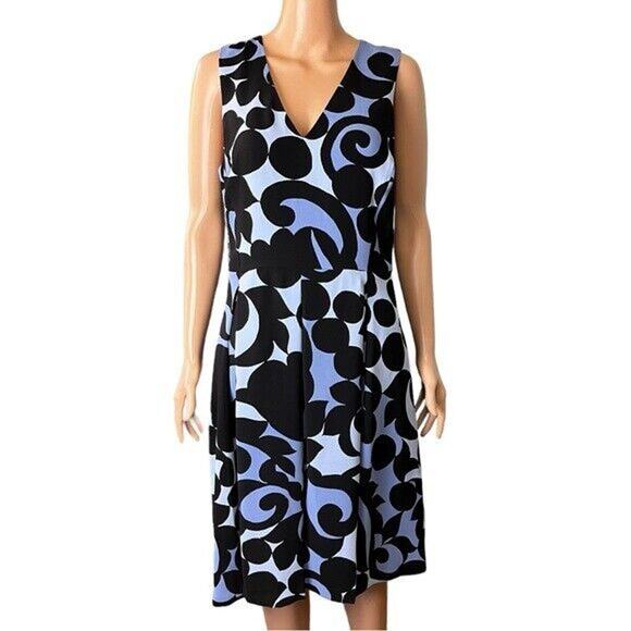 Ann Taylor Sleeveless Fit And Flare Dress Size 10 Work Office Party Fun Preppy - Picture 1 of 4